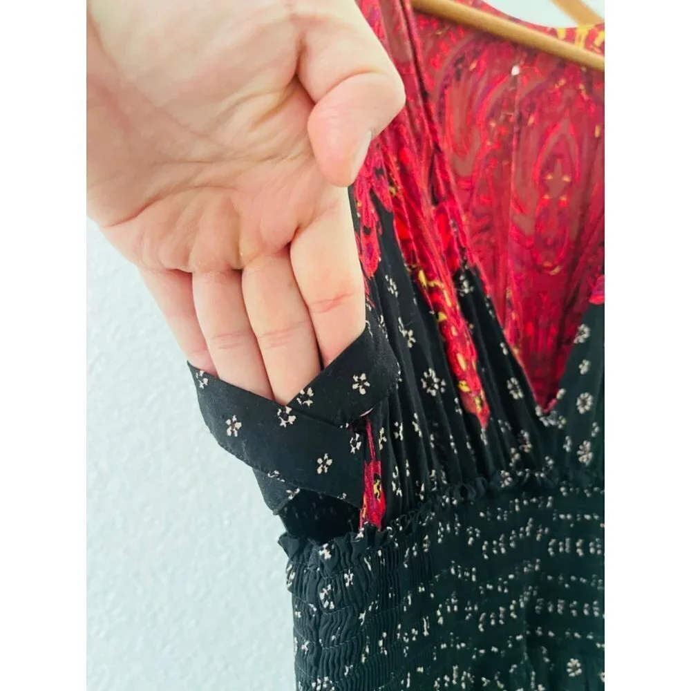 Free People Boho Dress with side cut out Sz S